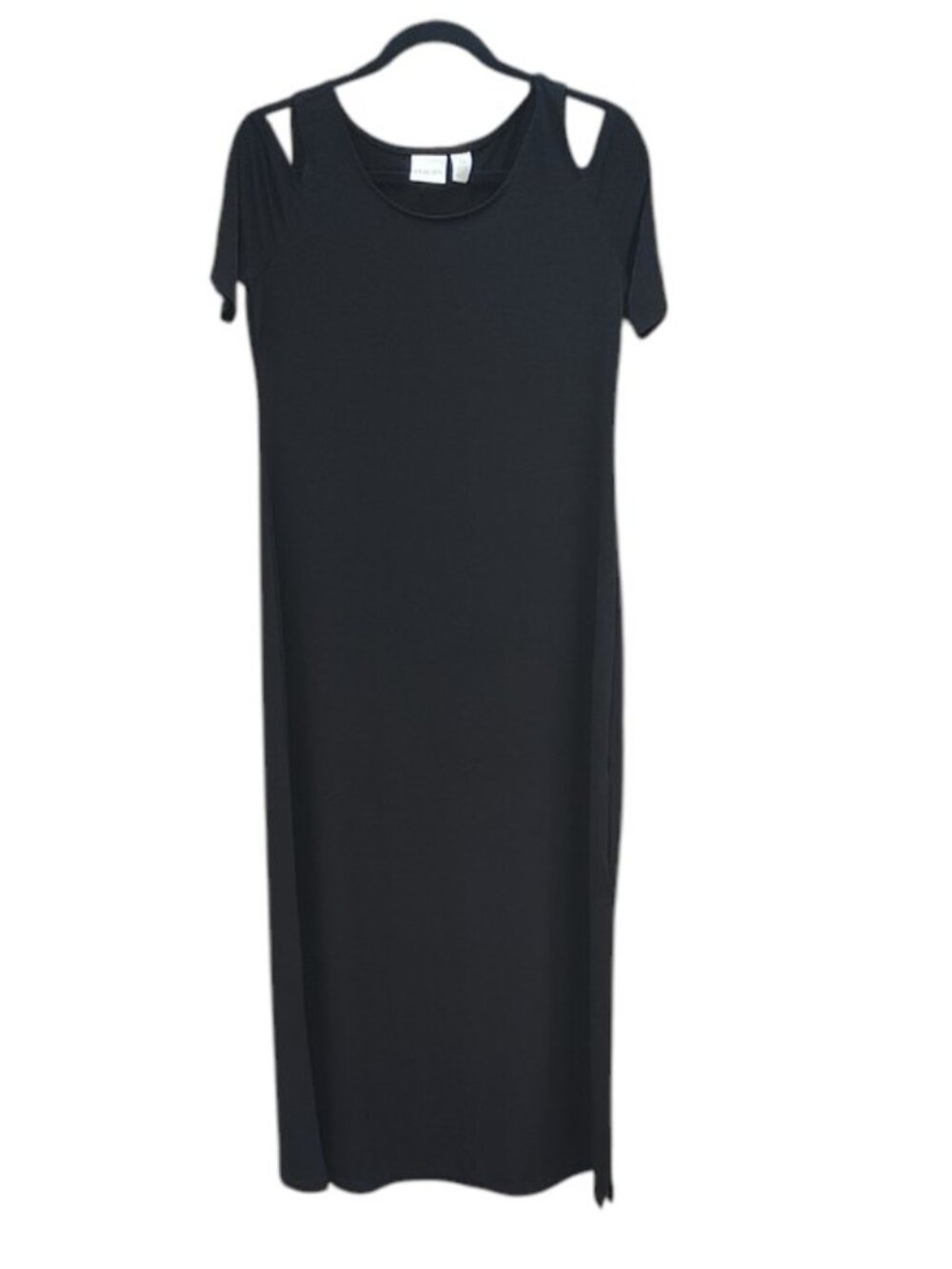 Chicos | Cold shoulder short sleeve dress | Black | 18 PTP